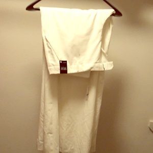White Wide Leg Trousers